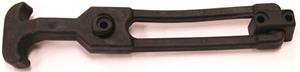 Flexible Draw Latch, Front Mount, Large, Rubber, Black , Large, 8.70 when latched. , Southco F7-73, 