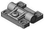 Adjustable Torque Hinge, Sy mmetric, Medium Size, Acetal Copolymer, Natural, Black,Southco E6-10-301