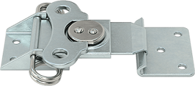 SOUTHCO K5-2856, Link Lock Draw Latch, Large Size, Spring Loaded, Stainless Steel, with a Flat OR He